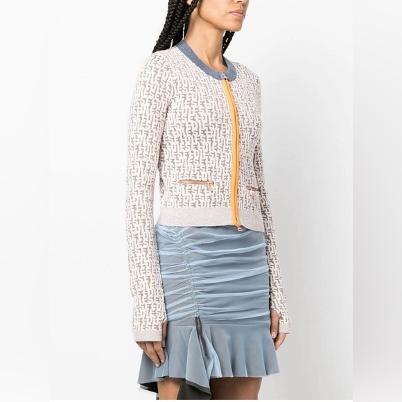 Diesel Monogram Cardigan S Authentic ( matching set available medium size skirt) - Picture 3 of 16